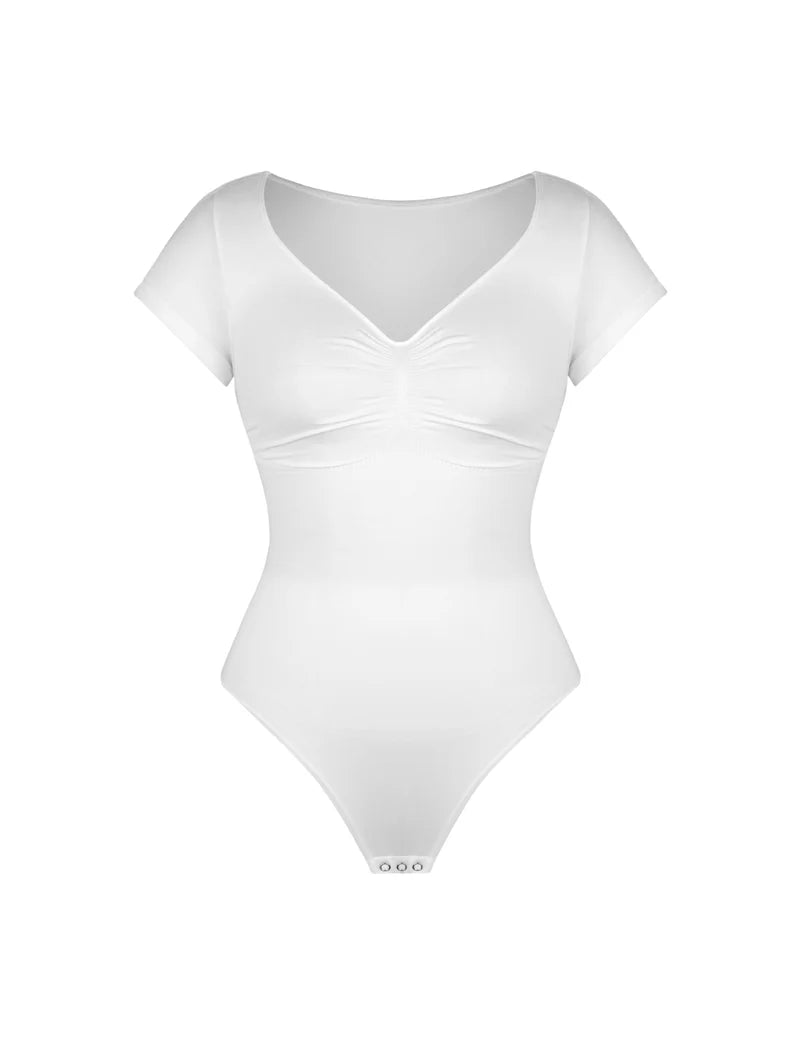 V-Neck Sculpting Tee Bodysuit