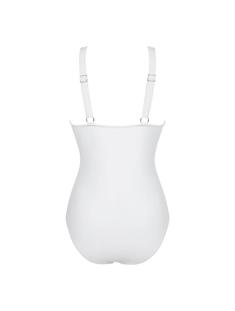 The Sculpting V-Neck Mesh Suit