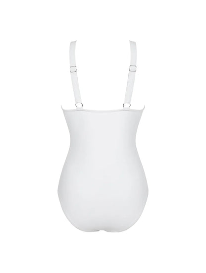 The Sculpting V-Neck Mesh Suit