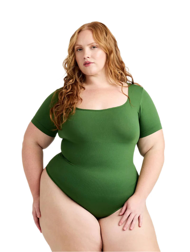 Plunge Shapewear Thong Bodysuit