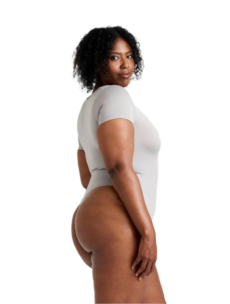 Plunge Shapewear Thong Bodysuit