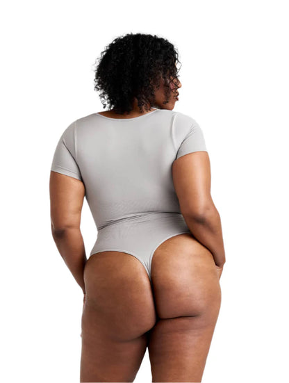 Plunge Shapewear Thong Bodysuit